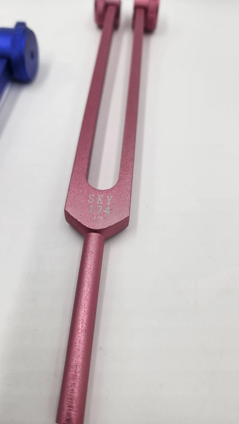 Sacred Solfeggio Tuning Forks - Set of 3 Missing Notes with Individual Bags and Strikers