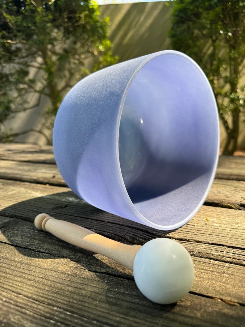 Healing Harmony Gem fused Crystal Singing Bowls Complete Set comes with Strikers, Mallets, O-Rings and Secure padded Cases