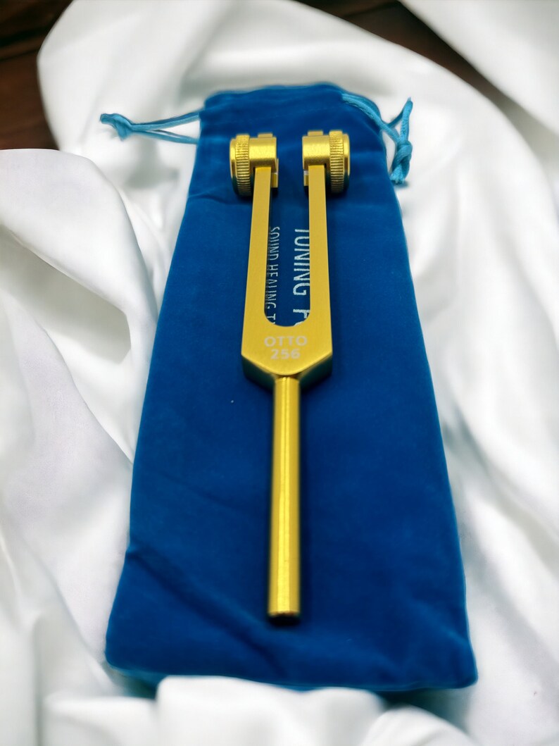 Pure Pitch Professional 256Hz Otto Tuning Fork Set with Striker and Convenient Pouch