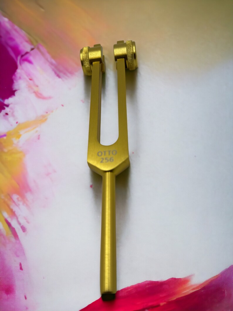 Pure Pitch Professional 256Hz Otto Tuning Fork Set with Striker and Convenient Pouch