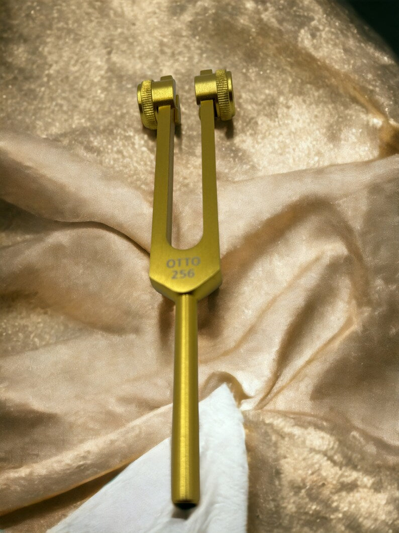Pure Pitch Professional 256Hz Otto Tuning Fork Set with Striker and Convenient Pouch