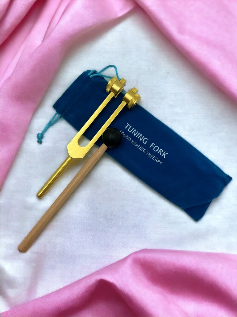 Pure Pitch Professional 256Hz Otto Tuning Fork Set with Striker and Convenient Pouch