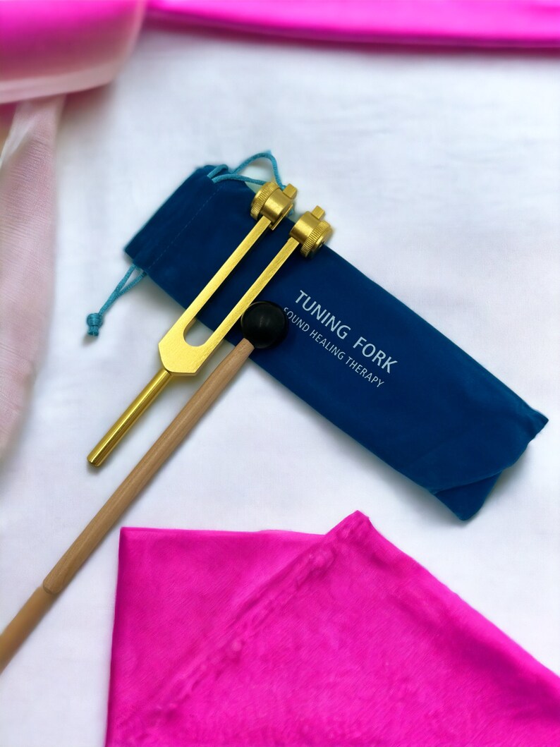 Pure Pitch Professional 256Hz Otto Tuning Fork Set with Striker and Convenient Pouch