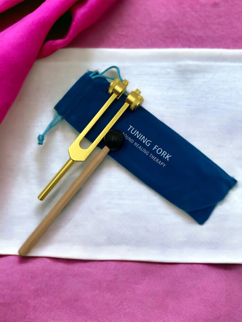 Pure Pitch Professional 256Hz Otto Tuning Fork Set with Striker and Convenient Pouch