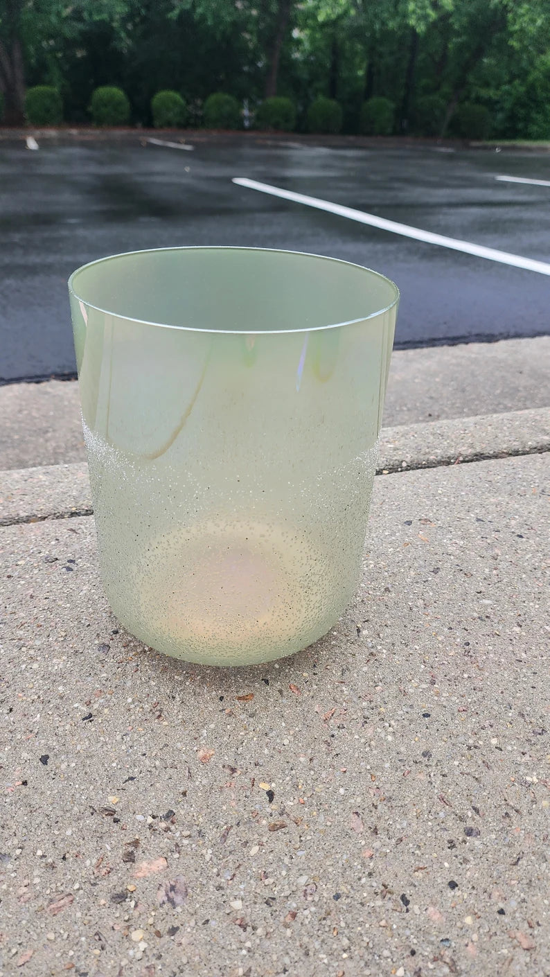 Rare Perfect Pitch 9" Tall Moldavite C Note 4th Octave Root Chakra Crystal Singing Bowl Set with PADDED CASE and Striker