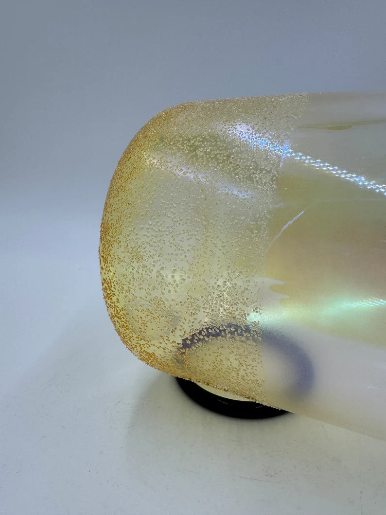 Rare Perfect Pitch 9" Tall Citrine D Note Root Chakra Crystal Singing Bowl Set with PADDED CASE and Striker