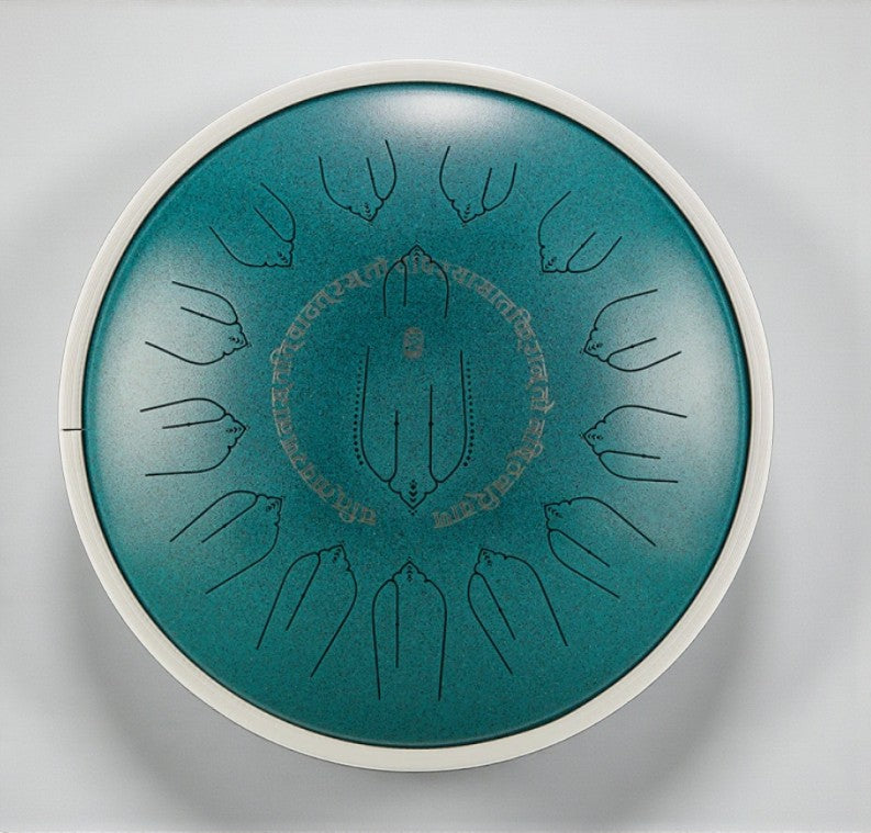 14-Inch Tongue Drum with 15 Notes – Premium Microalloy Steel & Fine Wooden Craft, EQ Healing