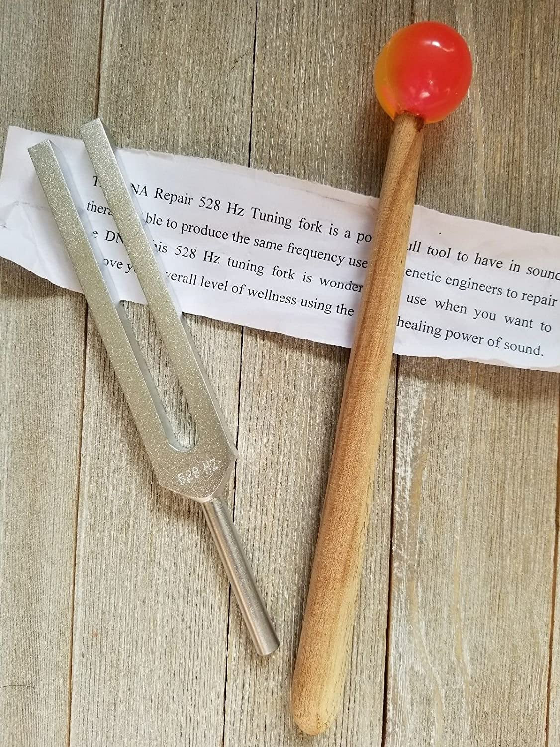 528Hz DNA Repair Sound Healing Tuning Fork with Striker and Velvet Bag - Thecosmicaccess