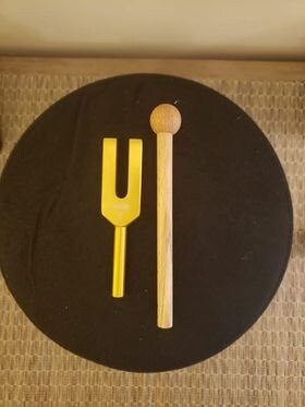 4096 Crystal Tuning fork with Mallet and Pouch - Thecosmicaccess