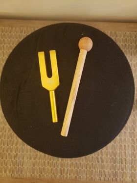 4096 Crystal Tuning fork with Mallet and Pouch - Thecosmicaccess