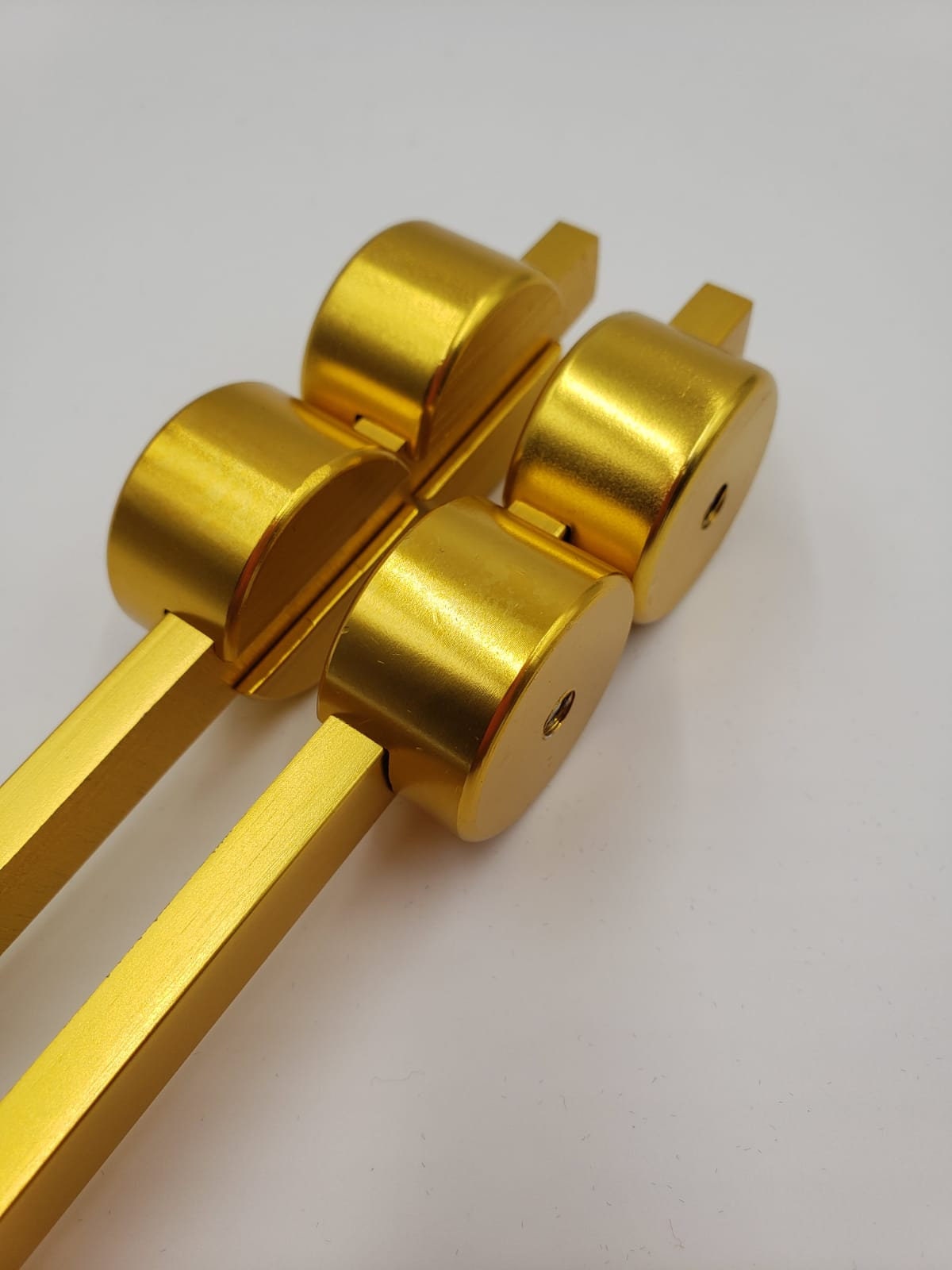 Candida 55Hz Weighted Gold Color Tuning Fork for Healing with Pouch and Mallet - Thecosmicaccess