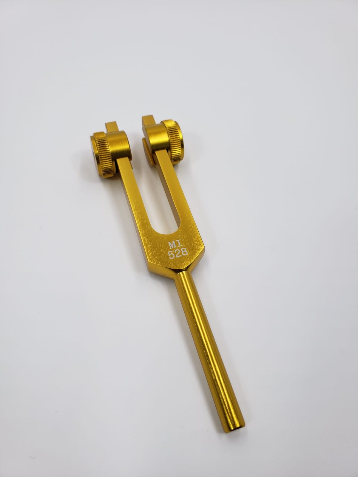 Weighted Gold 528 Hz MI part of Solfeggio Tuning Fork Healing Sound Therapy with Mallet and Bag - Thecosmicaccess