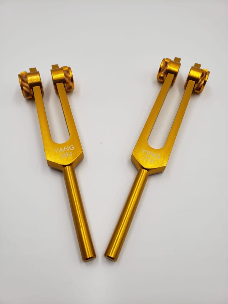 Weighed Sacred Ratio Pythagorean Tuning Forks with Velvet Bag Striker - Thecosmicaccess