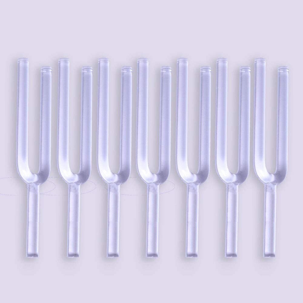 Set of 7 Quartz Crystal Tuning Fork 6mm-25mm Chakra Tuned - Thecosmicaccess