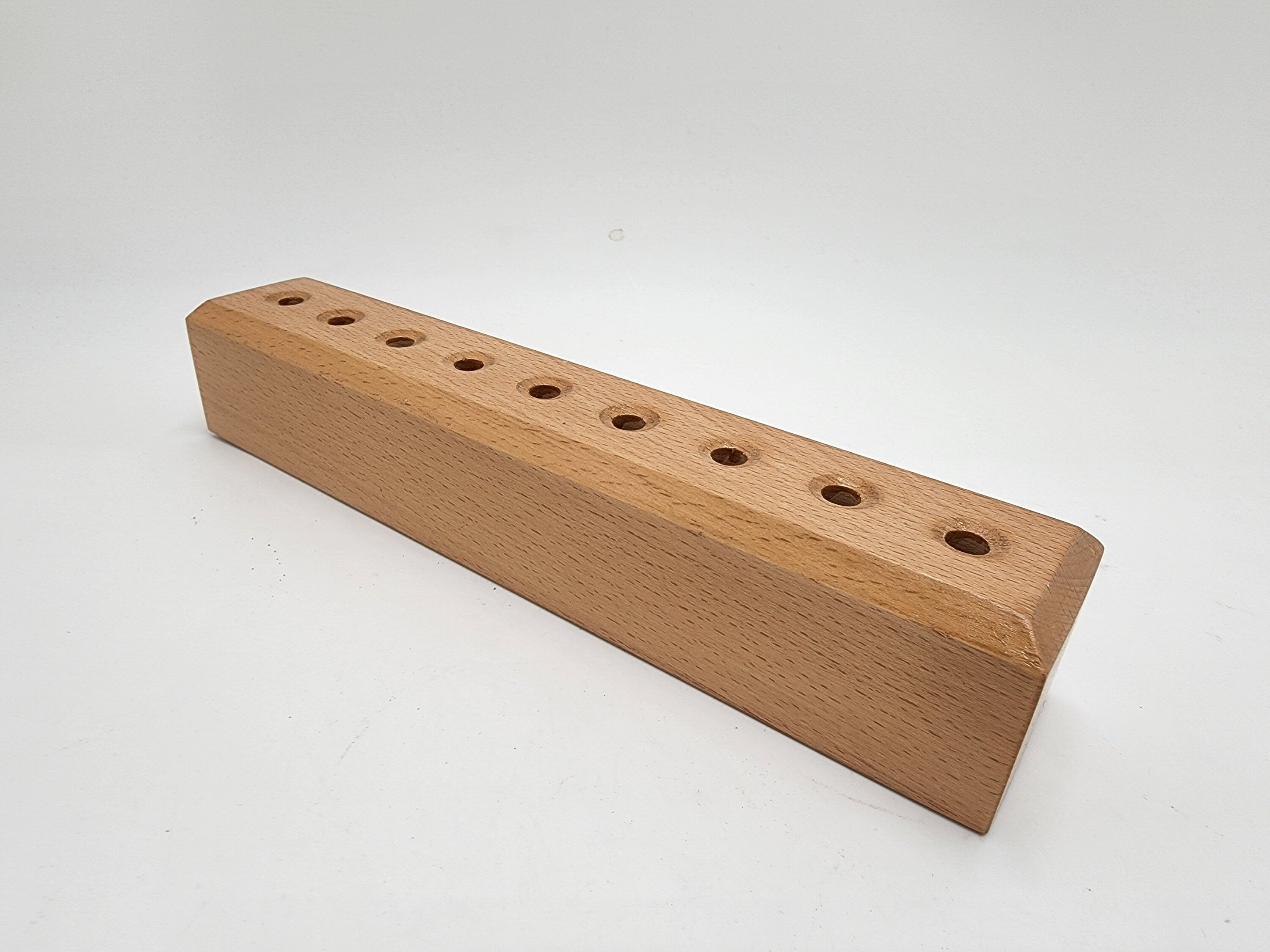 Cosmic Wooden Tuning Fork Holder Holds 9 Any Size Weighted or Unweighted — for Meditation Sound Healing and Yoga - Thecosmicaccess