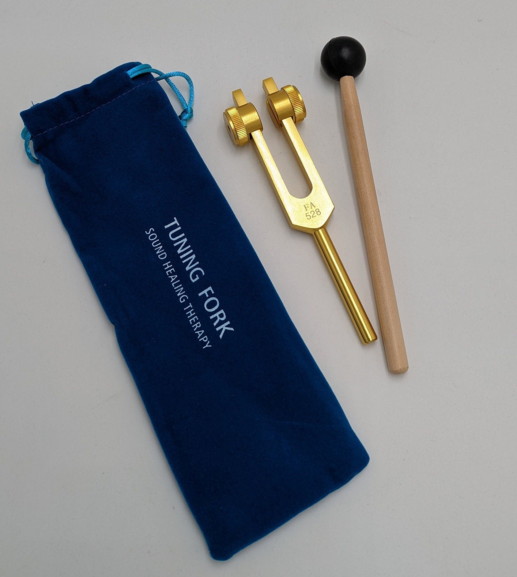 Weighted Gold 528 Hz FA part of Solfeggio Tuning Fork Healing Sound Therapy - Thecosmicaccess