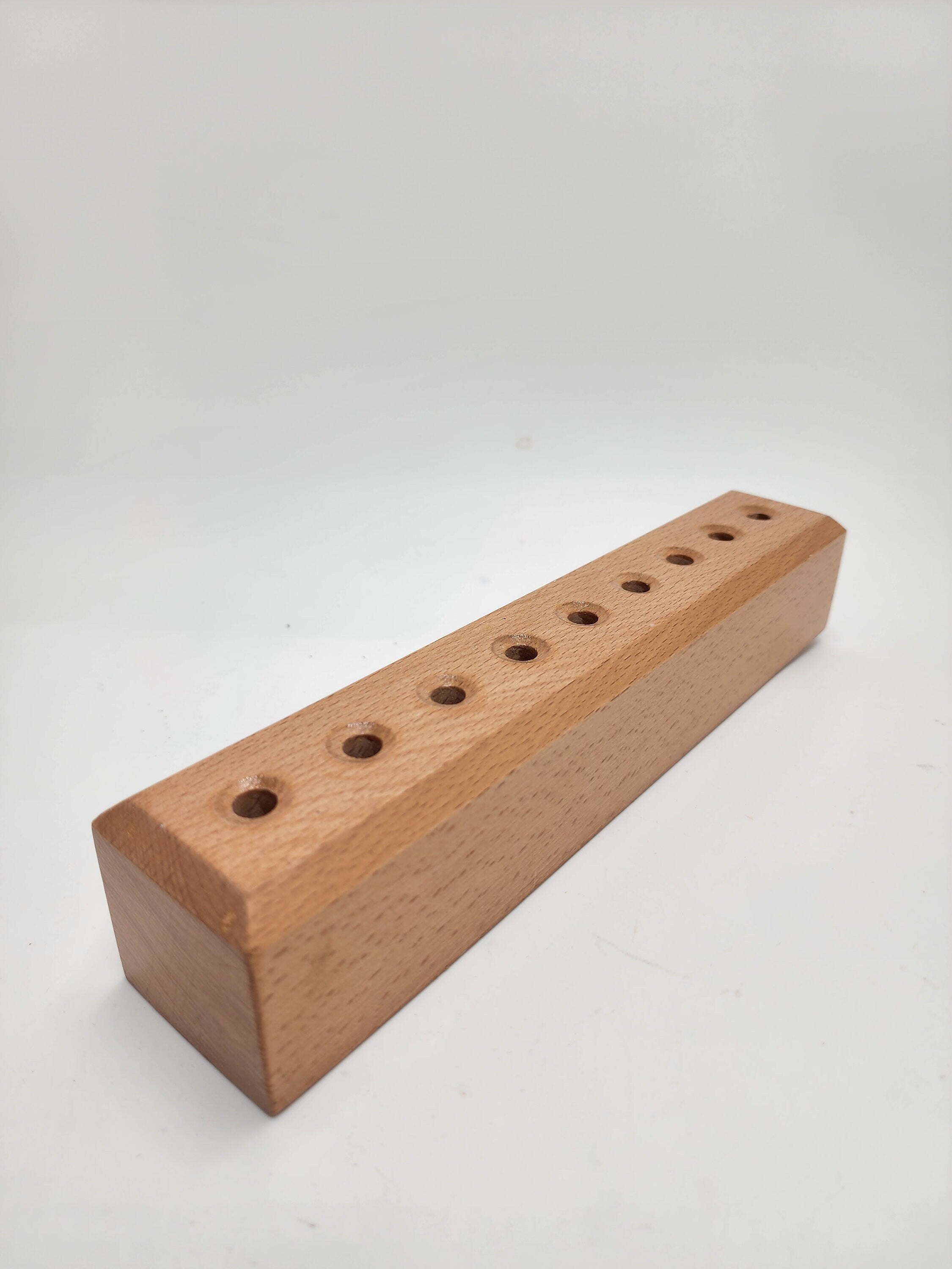 Cosmic Wooden Tuning Fork Holder Holds 9 Any Size Weighted or Unweighted — for Meditation Sound Healing and Yoga - Thecosmicaccess