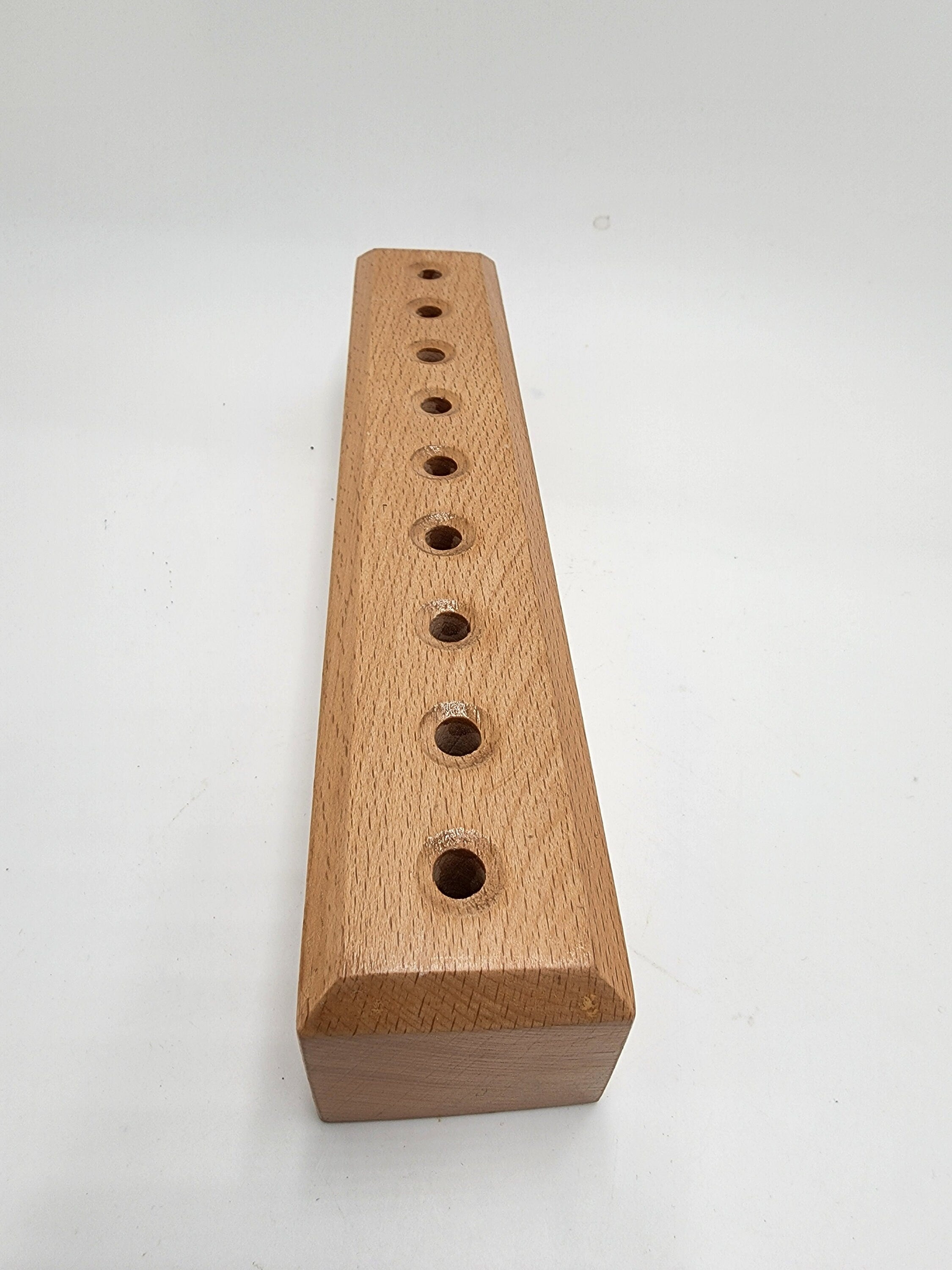 Cosmic Wooden Tuning Fork Holder Holds 9 Any Size Weighted or Unweighted — for Meditation Sound Healing and Yoga - Thecosmicaccess