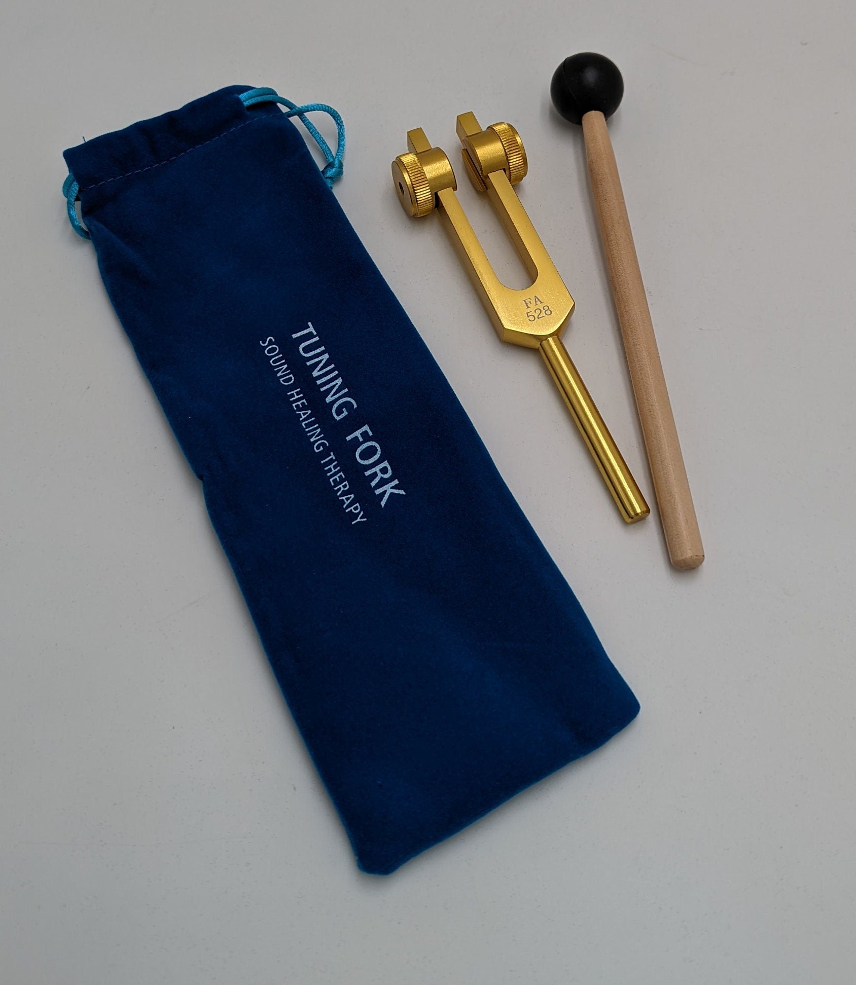 Weighted Gold 528 Hz FA part of Solfeggio Tuning Fork Healing Sound Therapy - Thecosmicaccess