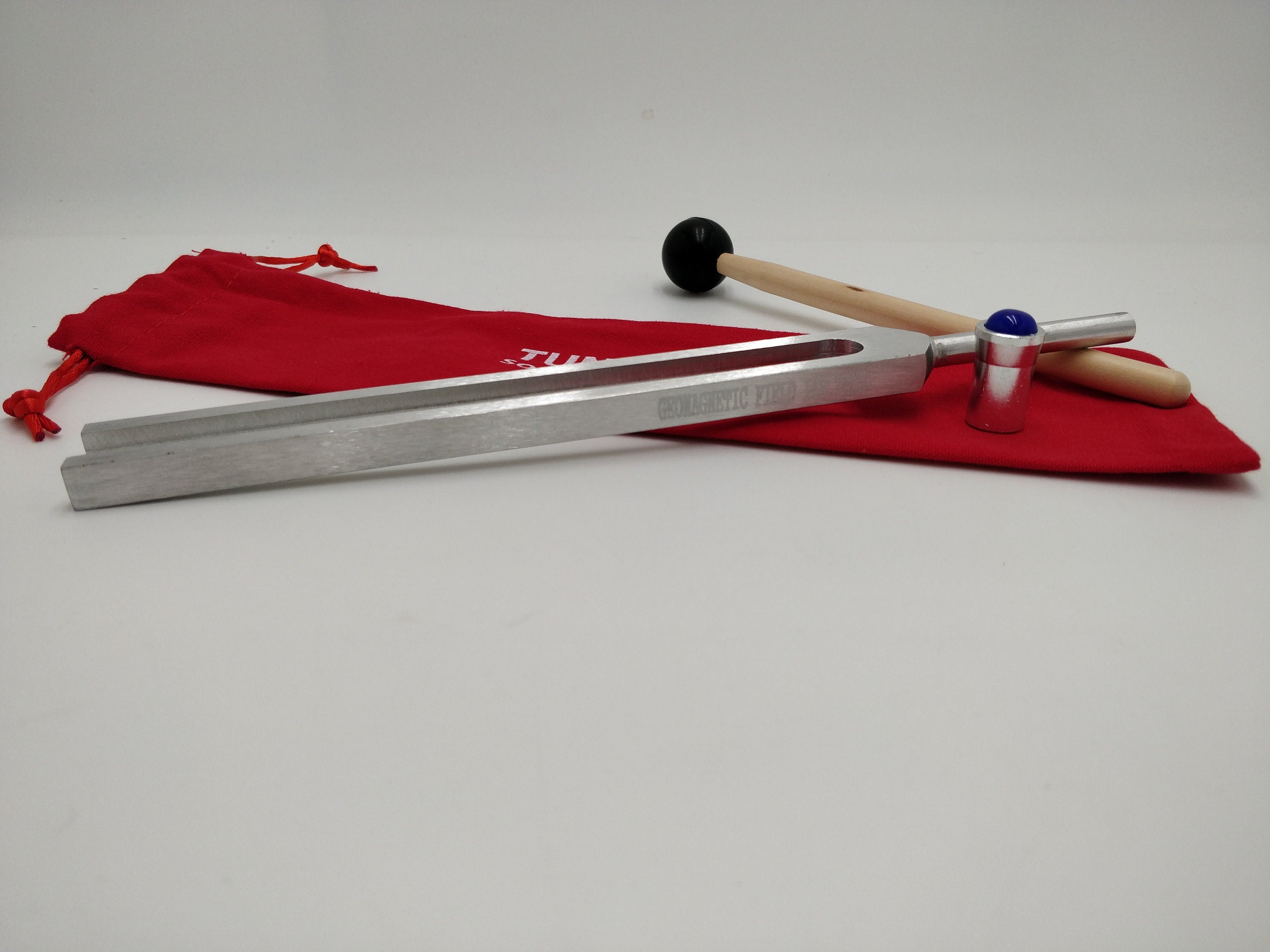 Planetary Tuning Tune Fork for Healing with Gem Feet Striker and Bag For Meditation Sound Healing Yoga - Thecosmicaccess
