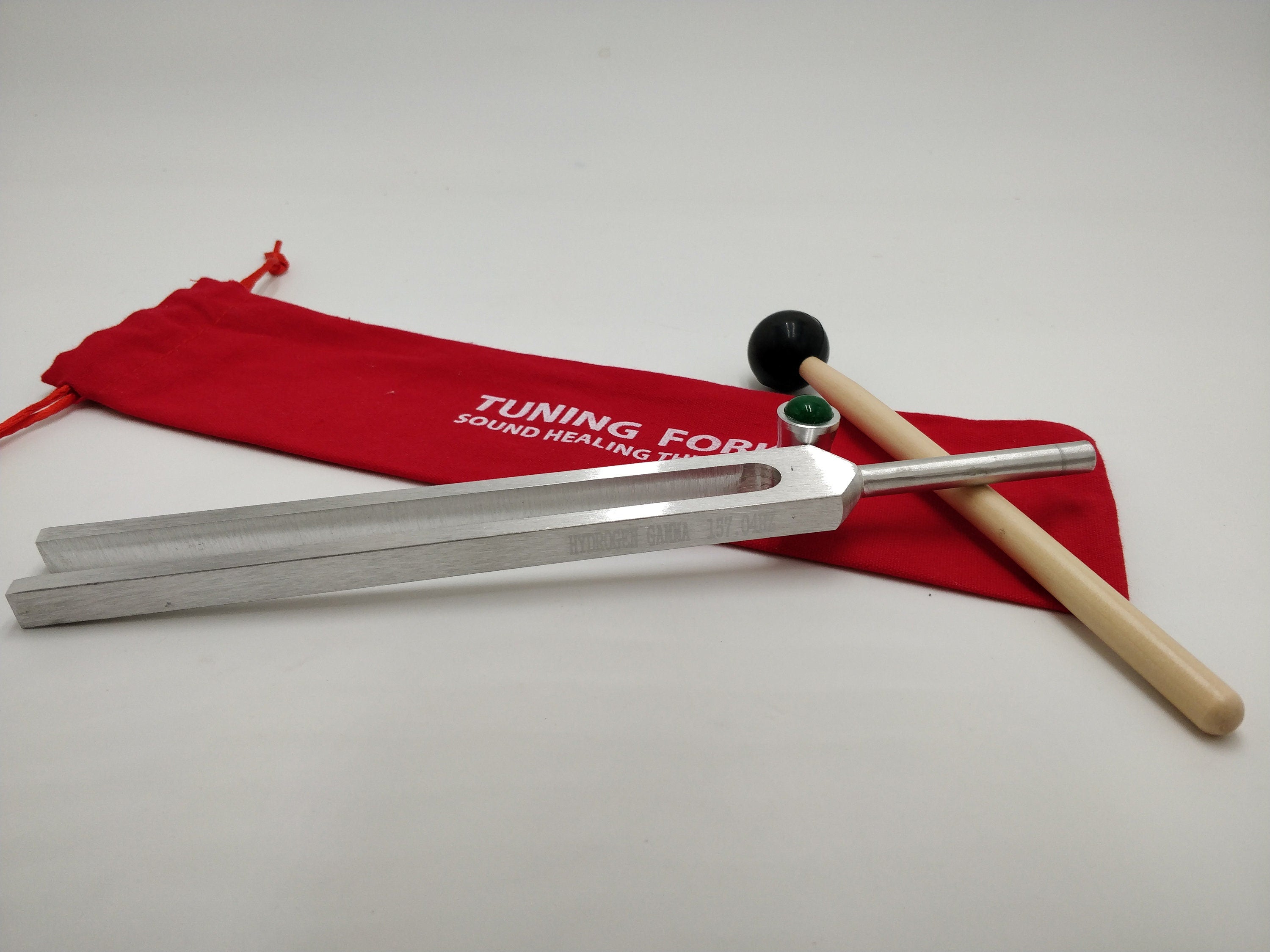 Planetary Tuning Tune Fork for Healing with Gem Feet Striker and Bag For Meditation Sound Healing Yoga - Thecosmicaccess