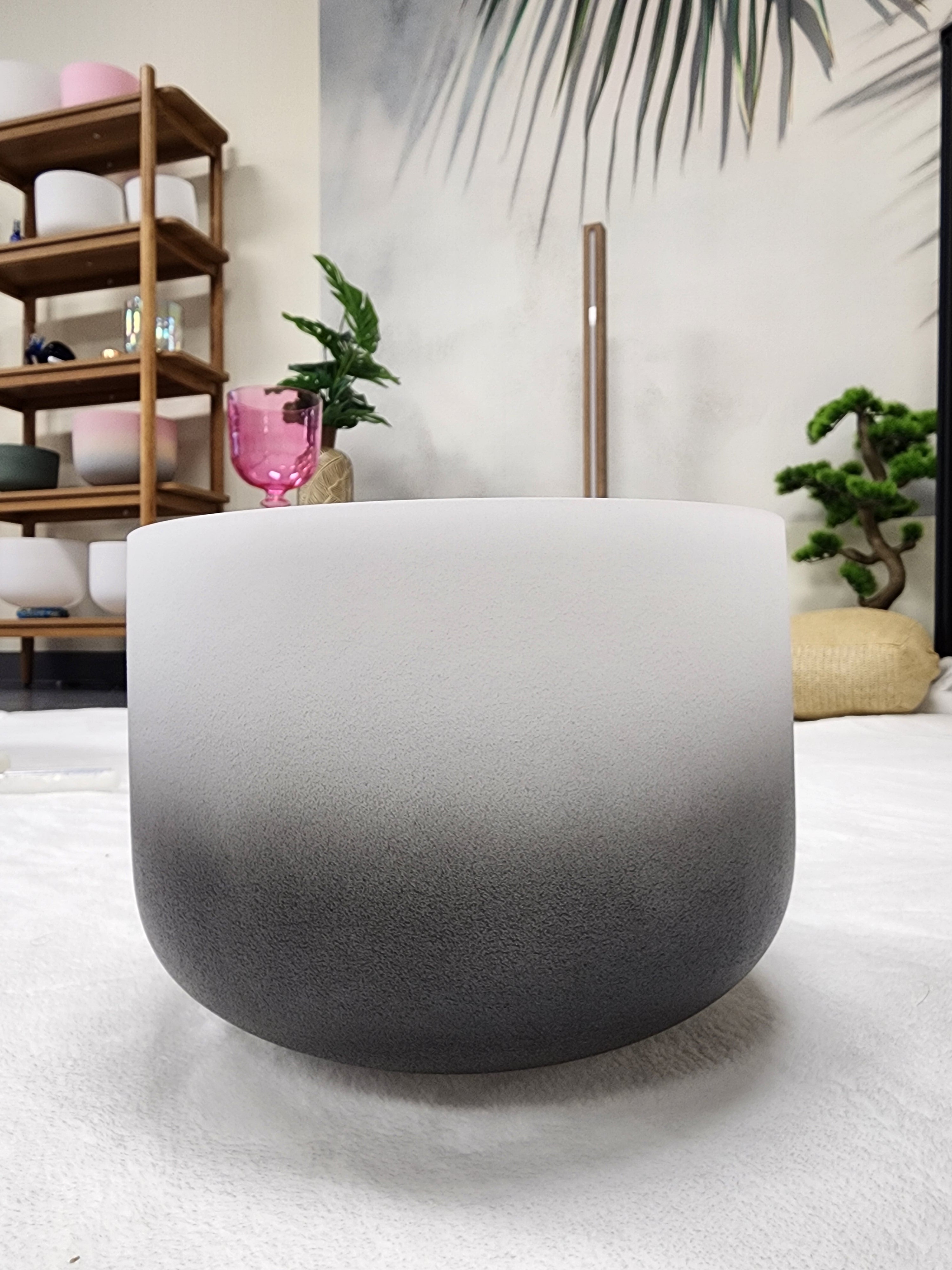 A Pair of Yin Yang Gradient Crystal Bowl Set – With Case & Striker
