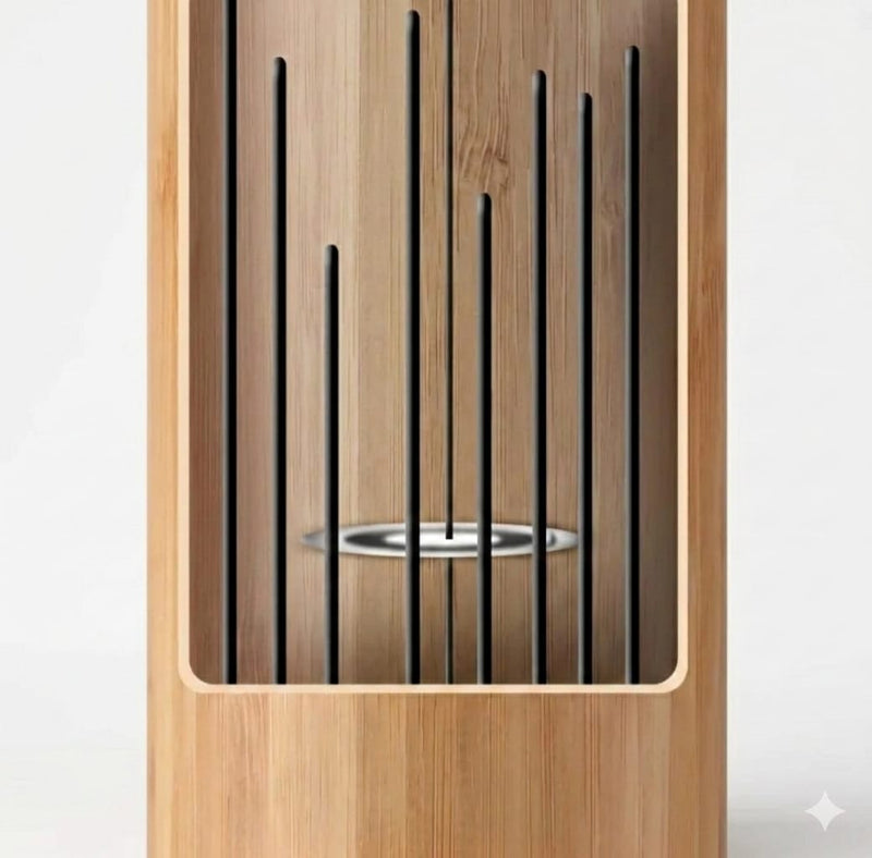 Bamboo Wind Chime in 4 Elements Earth Fire Water & Air without Stand
