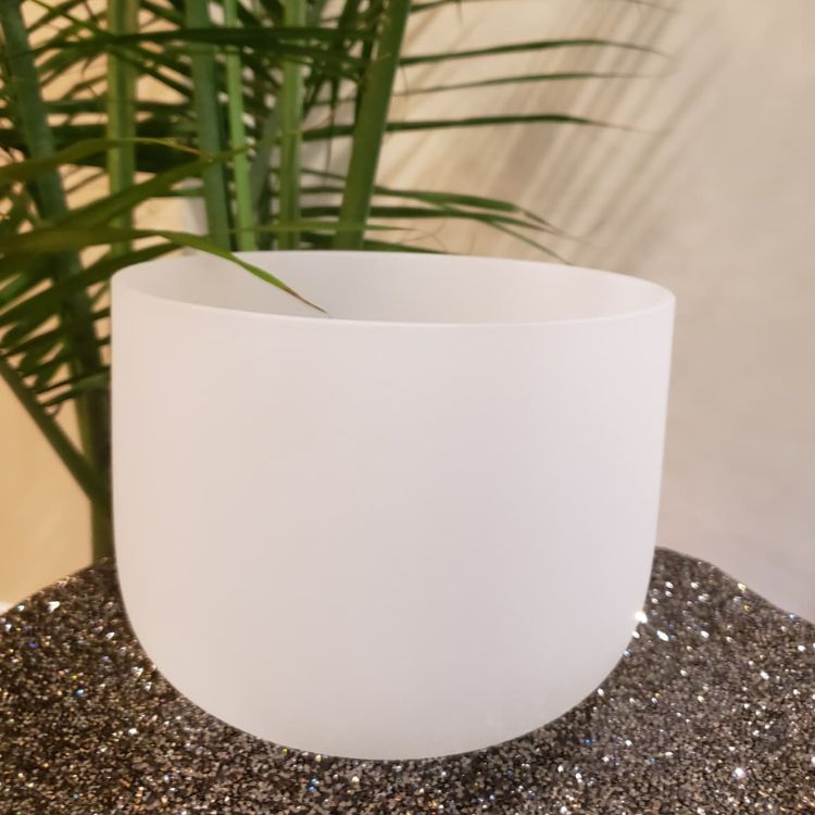 432Hz 9 inches F note Heart Chakra Crystal Singing Bowl
