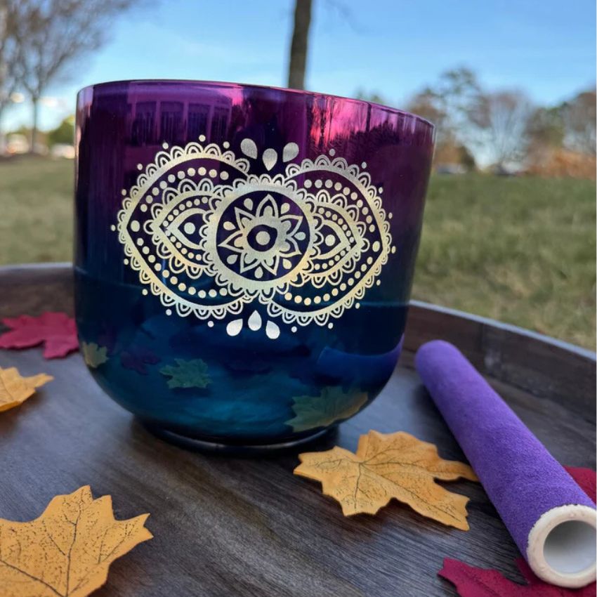 Alchemy 432Hz Perfect Pitch 6" B Note Singing bowl with Suede Mallet and O-Ring