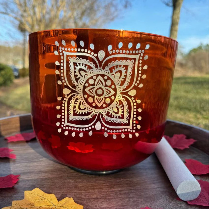 Alchemy 432Hz Perfect Pitch 8.5" C Note Singing bowl with Suede Mallet and O-Ring