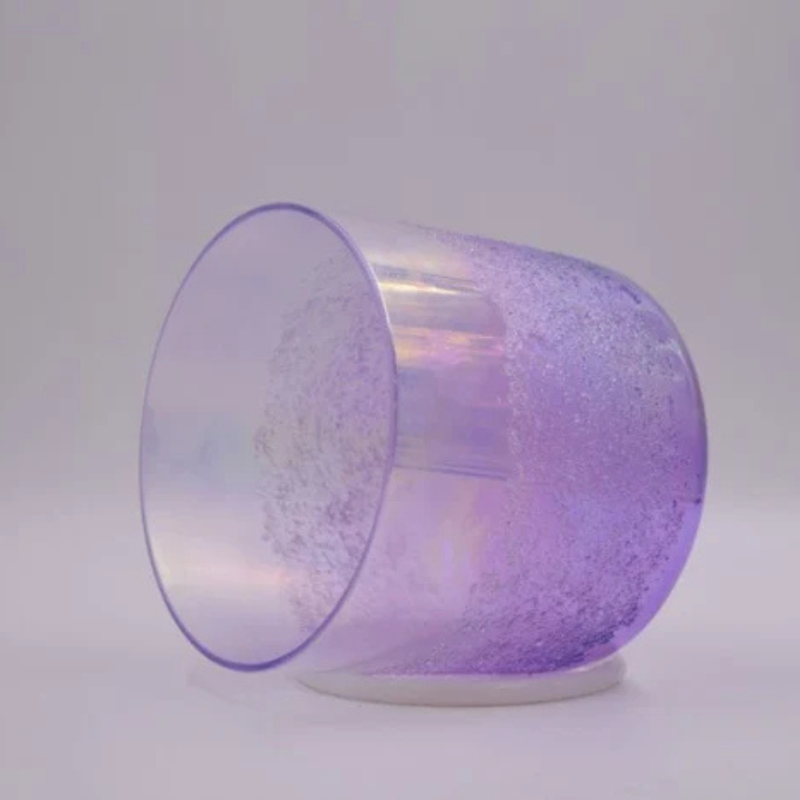 Gem Fused Crystal Singing Bowl Pink Tourmaline with Padded Case and Striker - Choose F# or D# or C#