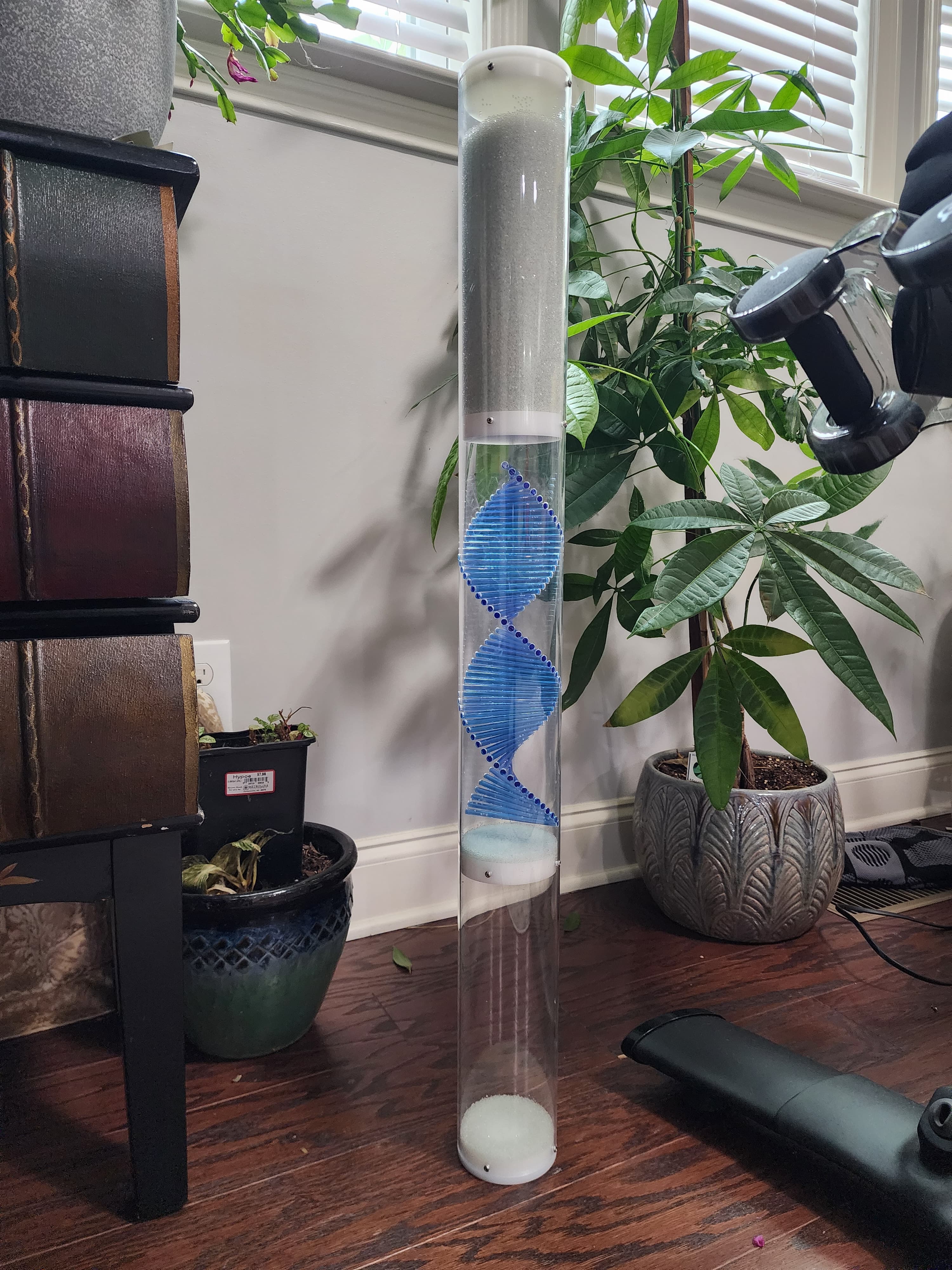 3 ft Extra Large Spiral Sounds Rainstick – Glass Microbeads – Medium Loud Sound