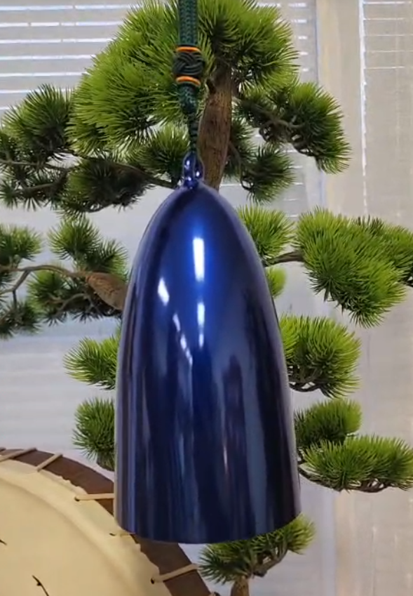 432HZ 3.5” Third Eye Indigo A5 Crystal Bell Yoga Meditation Clear Crystal Singing Bowl with Striker (275)