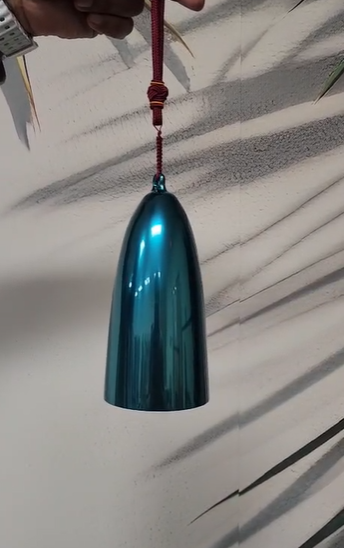 432HZ 4” Throat Chakra Blue B5 Crystal Bell Yoga Meditation Clear Crystal Singing Bowl with Striker