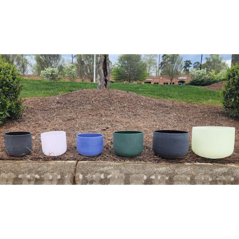 Solfeggio Gem Fused Crystal Singing Bowl 6 Set in Sapphire, Obsidian, Rose, Emerald, Citrine, Lapis Lazuli 174/285/396/639/417/528Hz