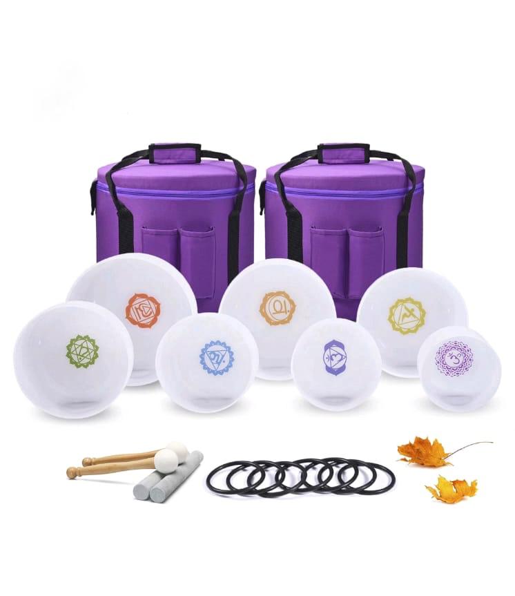 432Hz Perfect Pitch Crystal Singing Bowl Set – Deep Healing & Harmonic Resonance