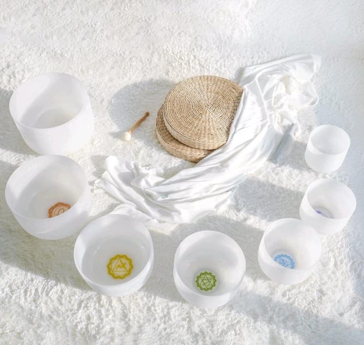 432Hz Perfect Pitch Crystal Singing Bowl Set – Deep Healing & Harmonic Resonance