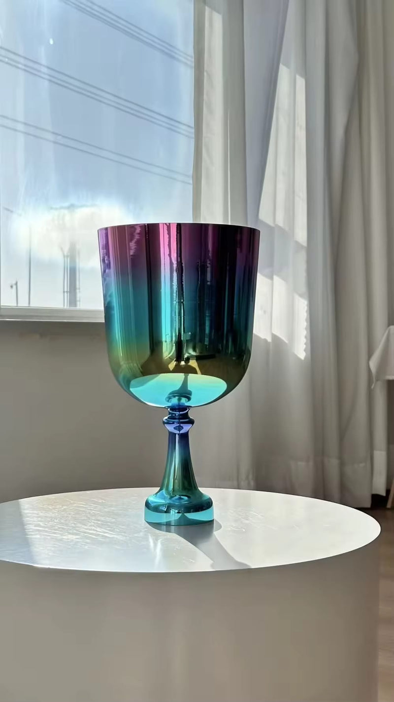 Titanium 8.7" Holy Grail Chalice with Padded Secure Case and Striker