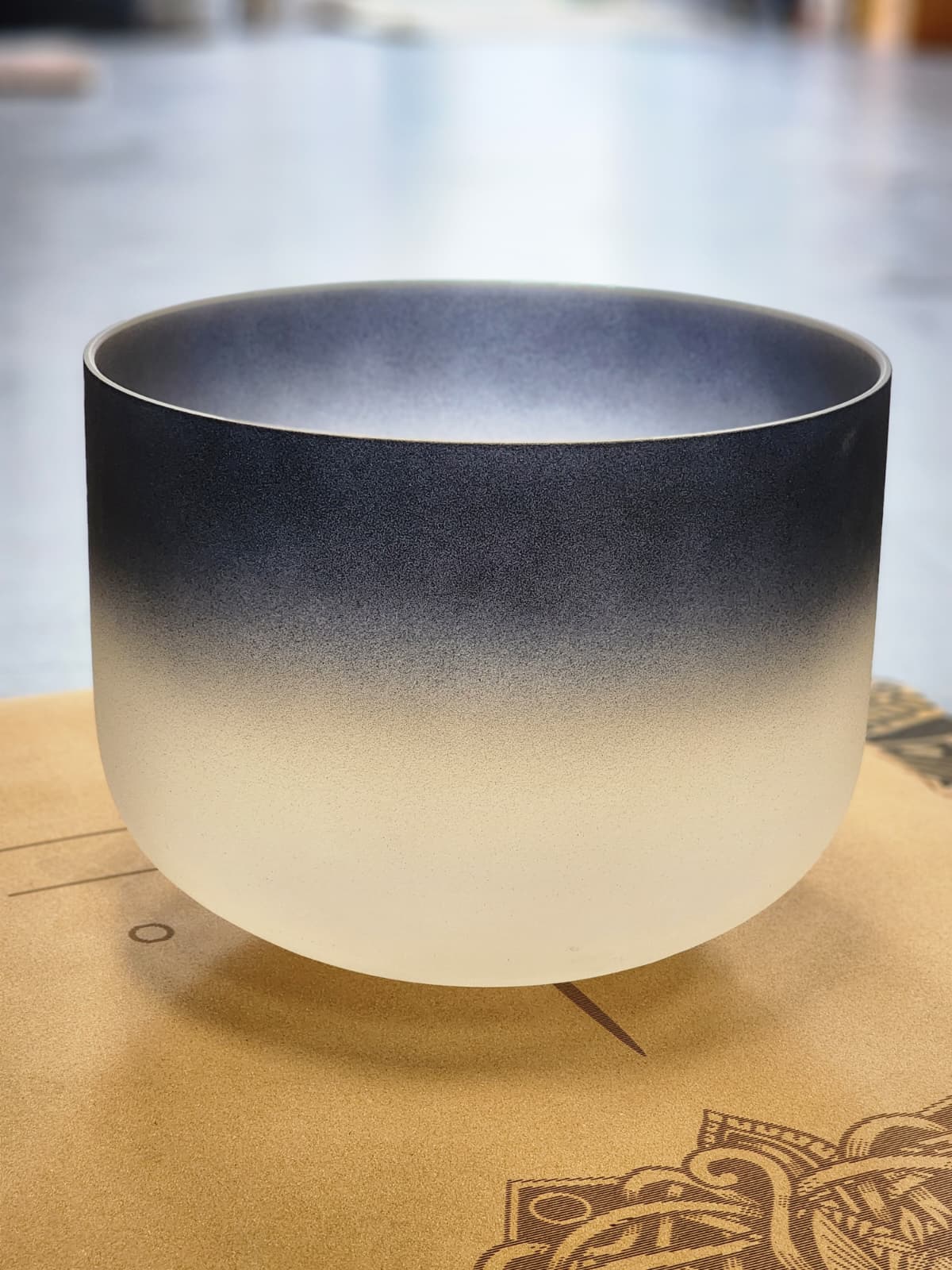 14" Earth Star Crystal Singing Bowl with Padded Secure Case and Striker