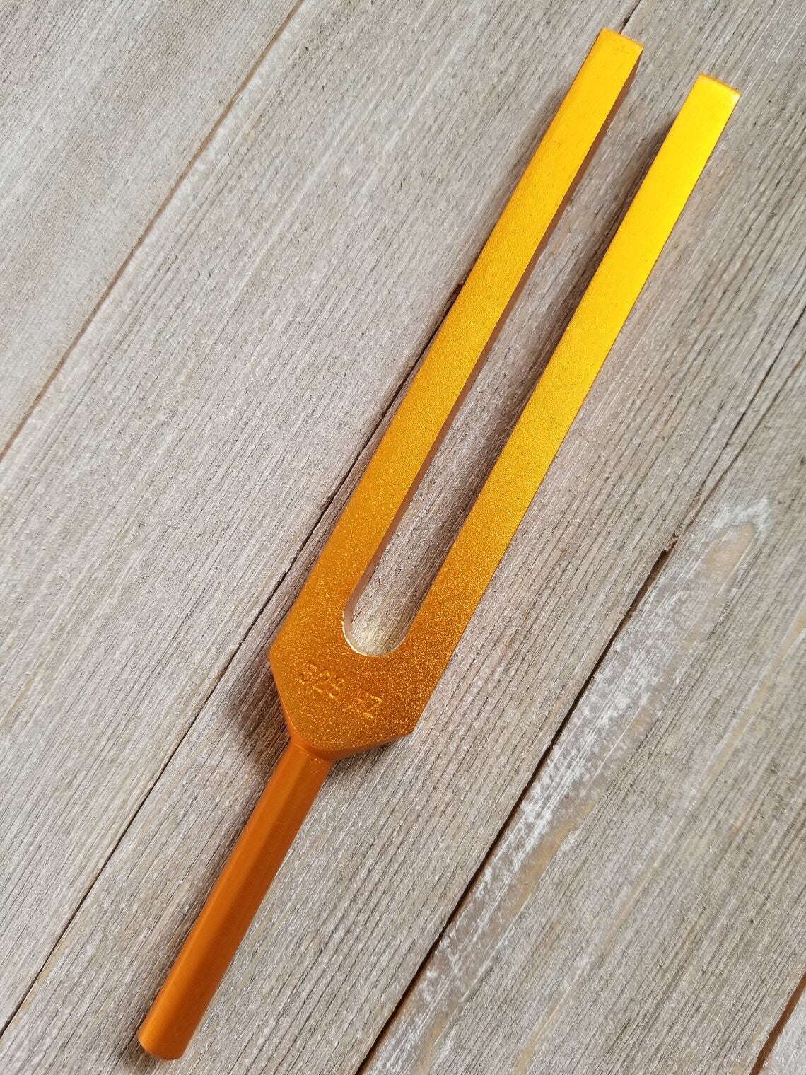 Gold Color Om 136.1 Tuning Fork for Healing for Reducing Stress and Pain from Inflammation, Meditation with STRIKER and BAG