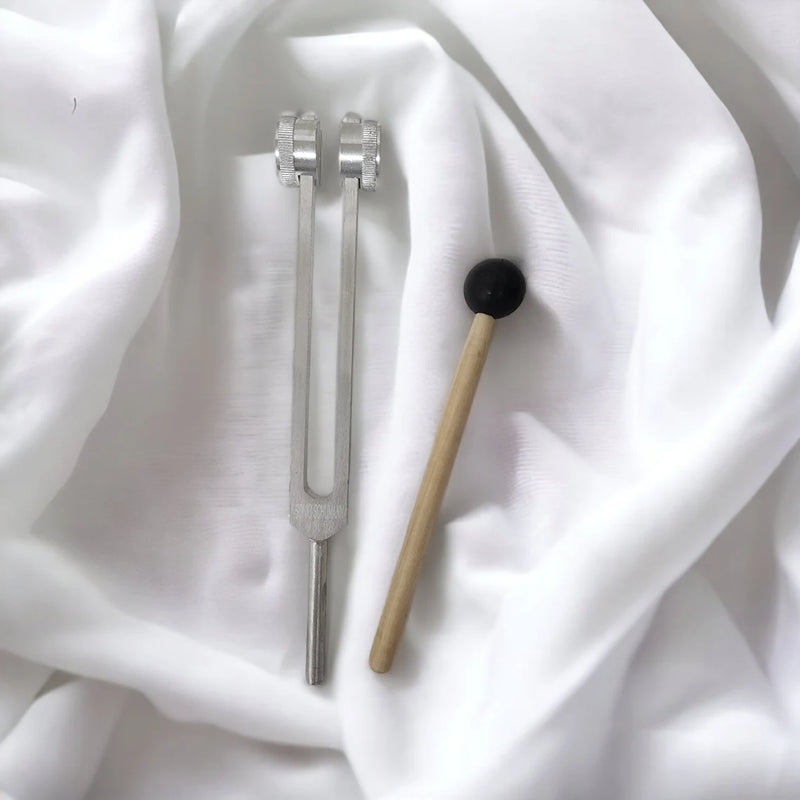 93.96Hz Sonic Schumann Tuning Fork with Striker and Pouch for Energy Healing and Meditation - Thecosmicaccess