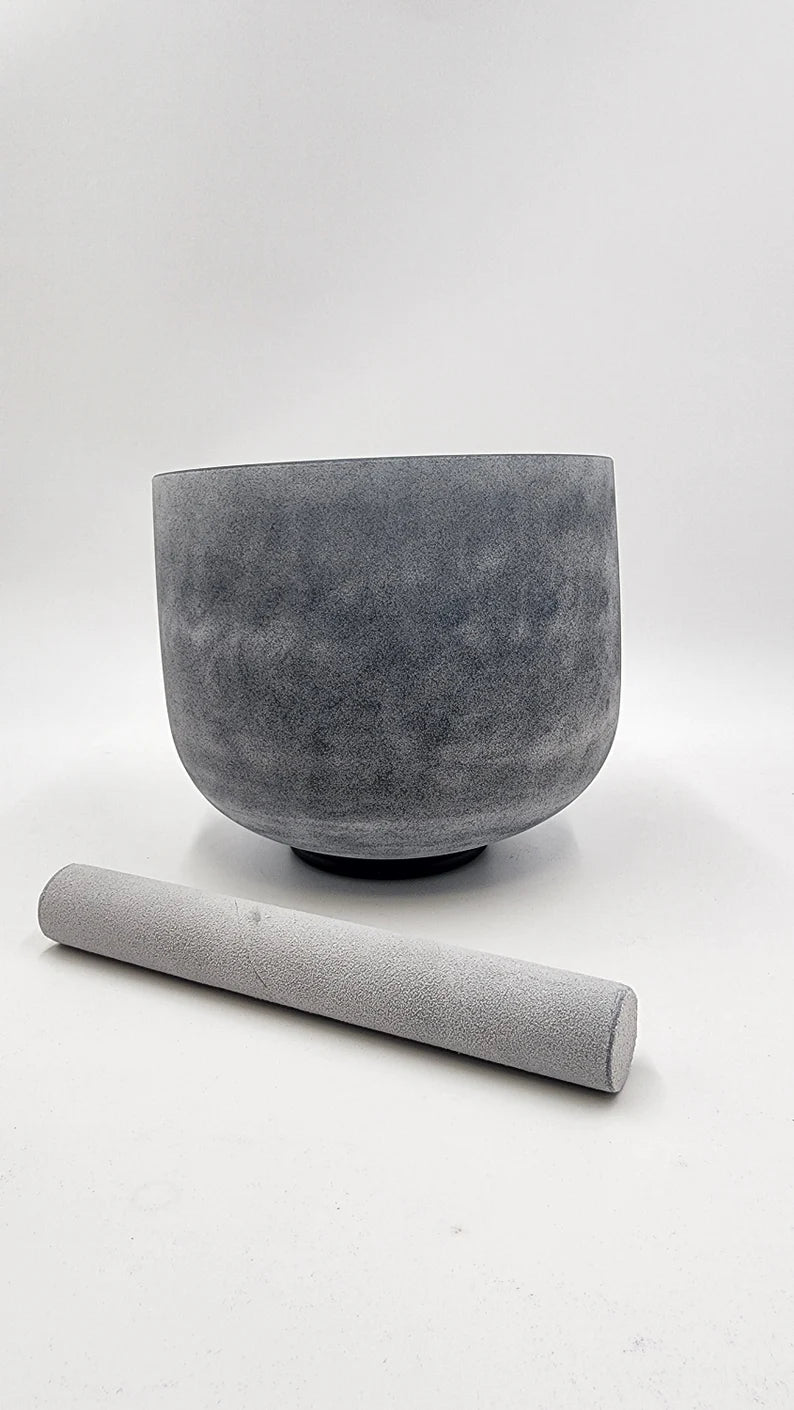 High Vibrational Perfect Pitch 4th Octave E Note Moldavite Gem Fused Crystal Singing Bowl, Padded Secure Case and O-ring, Gift for Mom, her - Thecosmicaccess