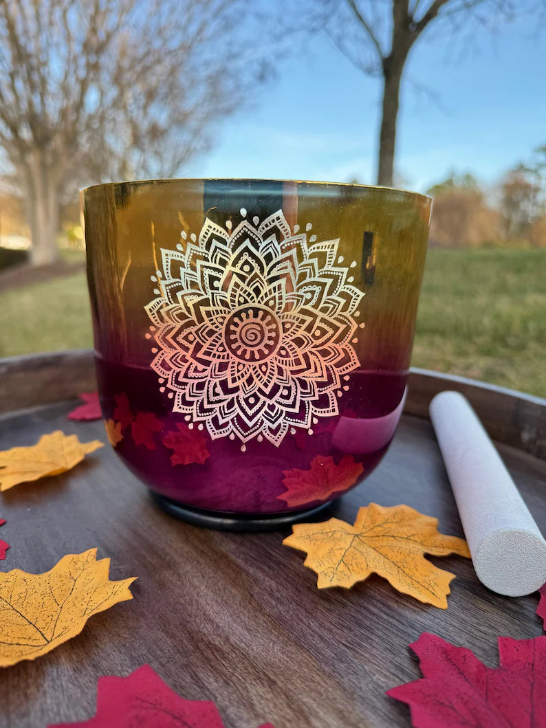 Alchemy 432Hz Perfect Pitch 6" B Note Singing bowl with Suede Mallet and O-Ring - Thecosmicaccess