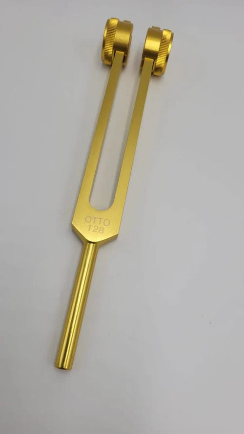Professional Otto Tuner Weighted 128 Hz Tuning Fork with Bag & Striker