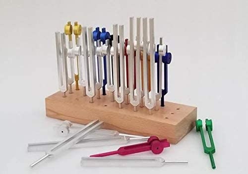 Wooden Steam Beech Wood Solid Tuning Fork Holder Holds 24 Forks Heavy Weighs 5 lb ONLY STAND - Thecosmicaccess