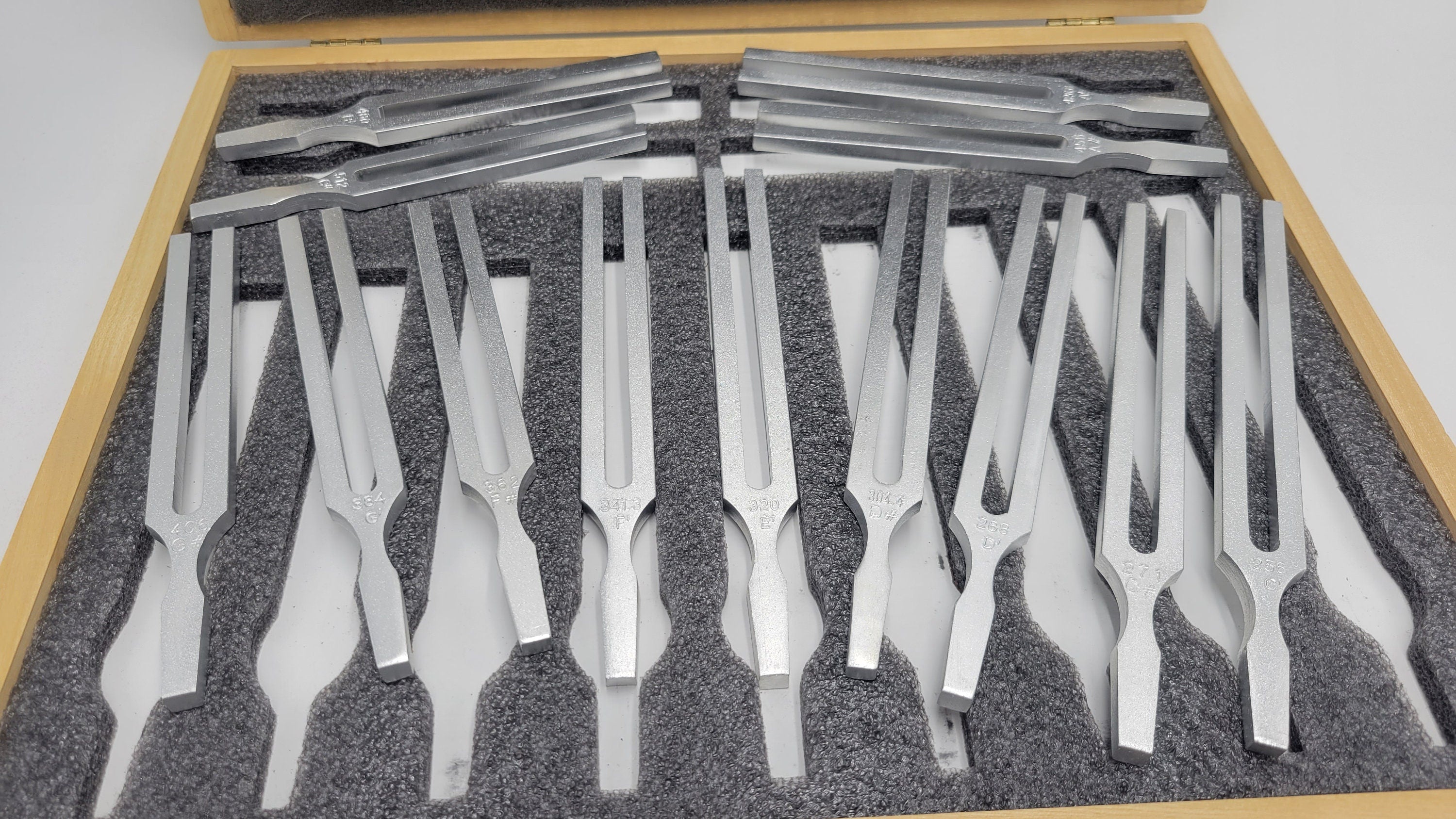Aluminum Professional Grade Piano Tuning Fork Complete Set of 13 - Thecosmicaccess