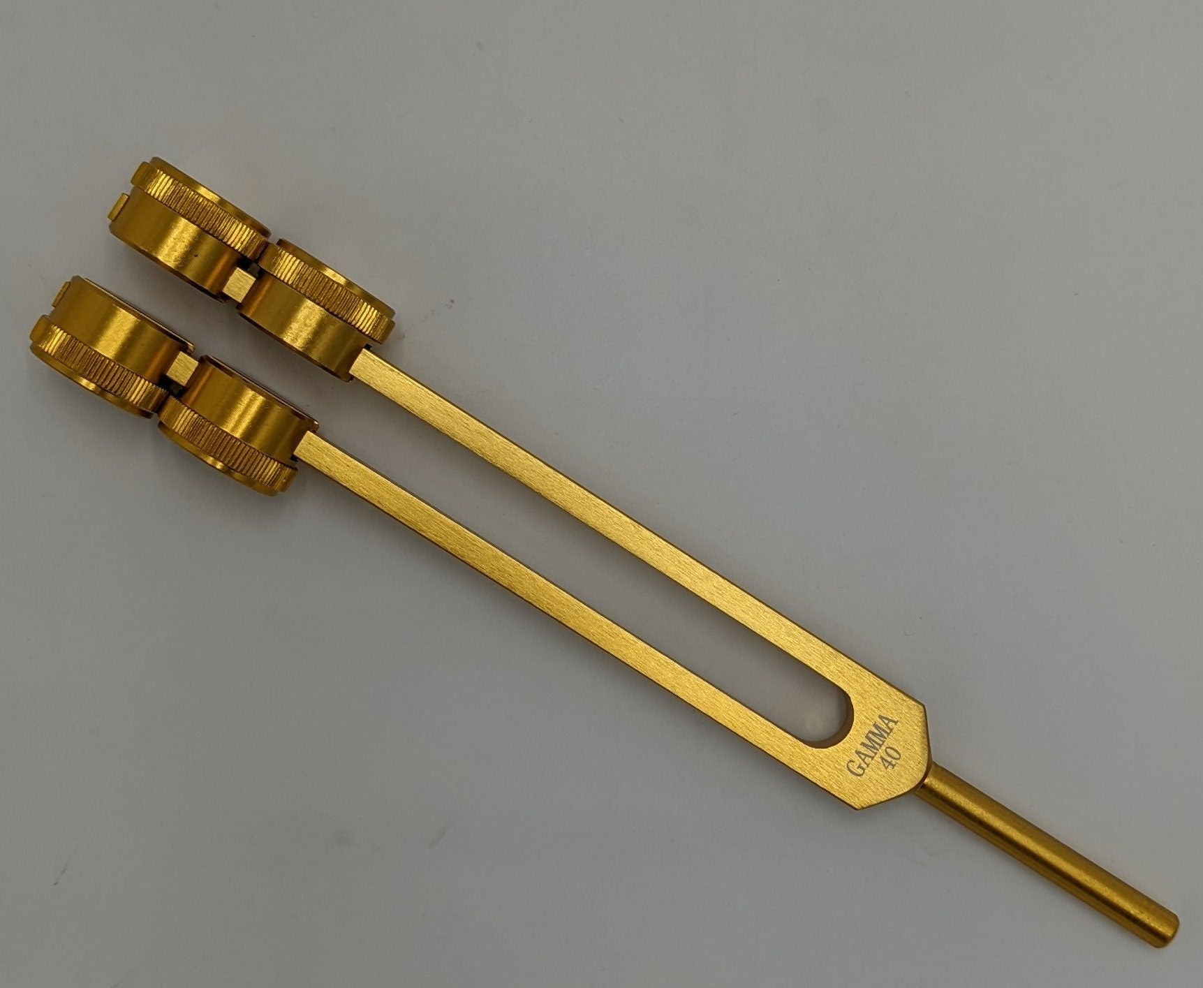 Gamma Therapeutics 40Hz Weighted Tuning Fork with Mallet and Velvet Bag - Thecosmicaccess