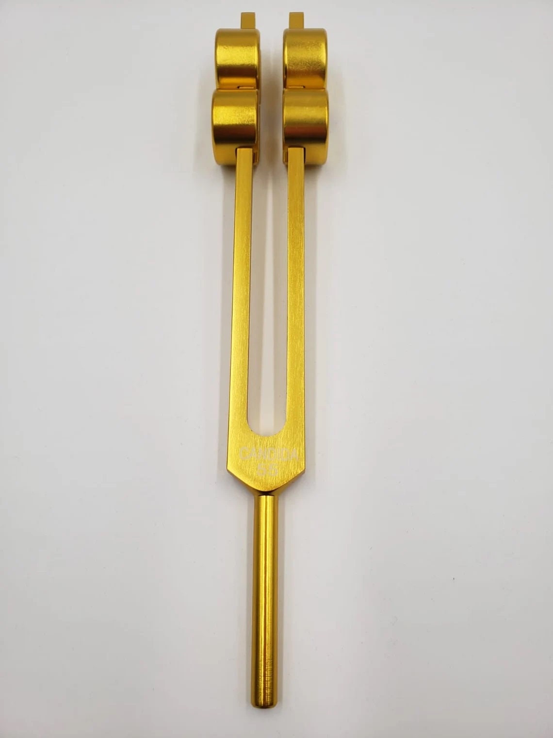 55Hz Candida Tuning Fork for healing with Mallet and Velvet Pouch - Thecosmicaccess
